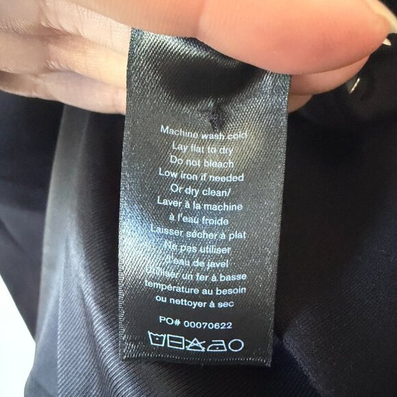 Rag & Bone Marianna Black Button Front Mini Dress Size 0 - Picture 6 of 6